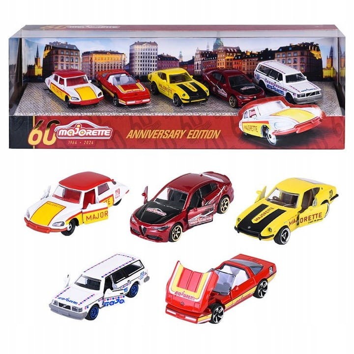 Majorette Giftpack Anniversary Edition 60-lecie - zestaw 5 Pojazdów