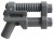 Lego akcesoria pistolet dwulufowy ciemny szary