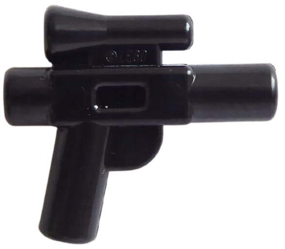 Lego akcesoria pistolet blaster mały z lunetą czarny