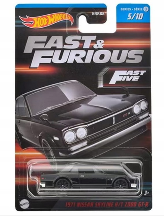 HOT WHEELS Fast &amp; Furious - 1971 Nissan Skyline H/T 2000 GT-R