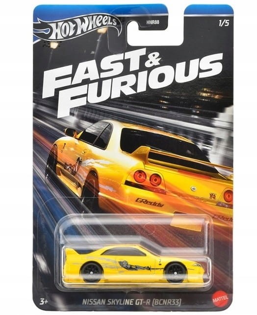 HOT WHEELS Fast &amp; Furious - Nissan Skyline GT-R (BCNR33)