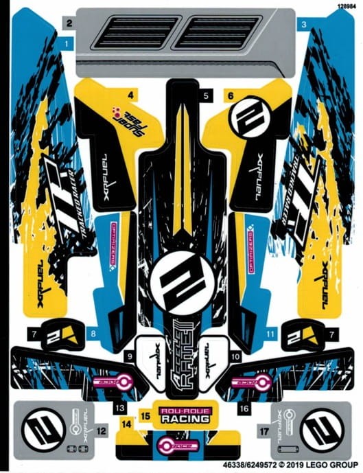 Lego Technic - Naklejki z zestawu 42095