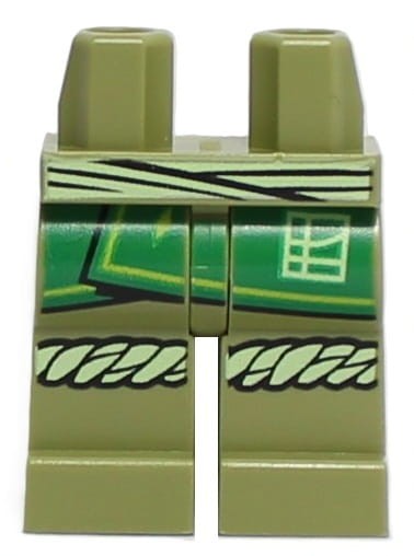 Lego Nogi Oliwkowe, Zielona Przepaska na Biodrach