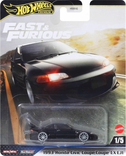 Hot Wheels Premium Fast &amp; Furious - 1993 Honda Civic Coupe EX EJ1