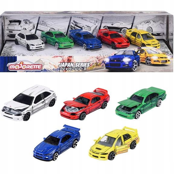 Majorette Japan Series Giftpack - zestaw 5 Pojazdów