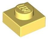Lego Płytka 1x1 Jasny Żółty