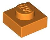 Lego Płytka 1x1 Pomarańczowy