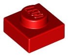 Lego Płytka 1x1 Czerwony