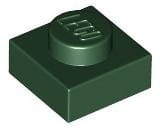 Lego Płytka 1x1 Ciemny Zielony