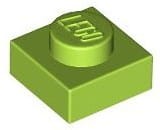 Lego Płytka 1x1 Limonka