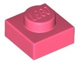 Lego Płytka 1x1 Koralowy