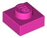 Lego Płytka 1x1 Ciemny Różowy