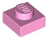 Lego Płytka 1x1 Jasny Różowy