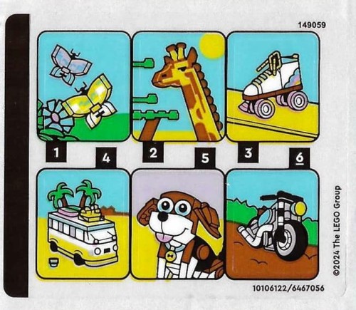 Lego Creator - Naklejki z zestawu 31147