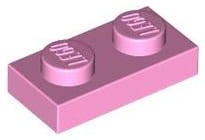Lego Płytka 1x2 Jasny Różowy