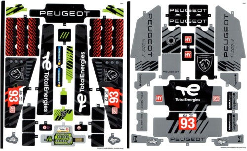 Lego Technic - Naklejki z zestawu 42156