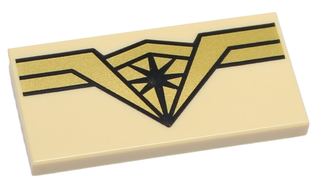 LEGO Płytka Płaska 2x4 Wonder Woman Tiara