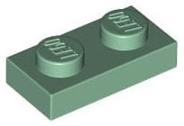 Lego Płytka 1x2 Piaskowy Zielony