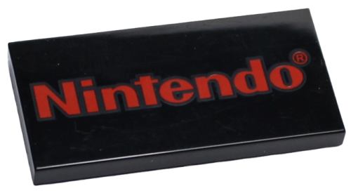 LEGO Płytka Płaska 2x4 Logo 'Nintendo'