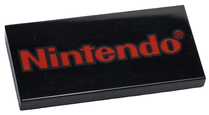 LEGO Płytka Płaska 2x4 Logo 'Nintendo'