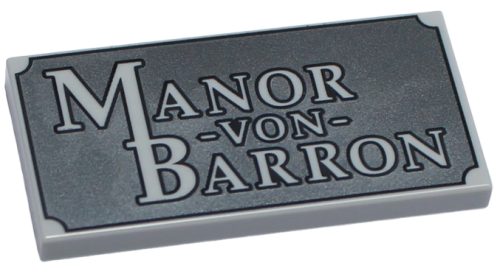 LEGO Płytka Płaska 2x4 'Manor-von-Barron'