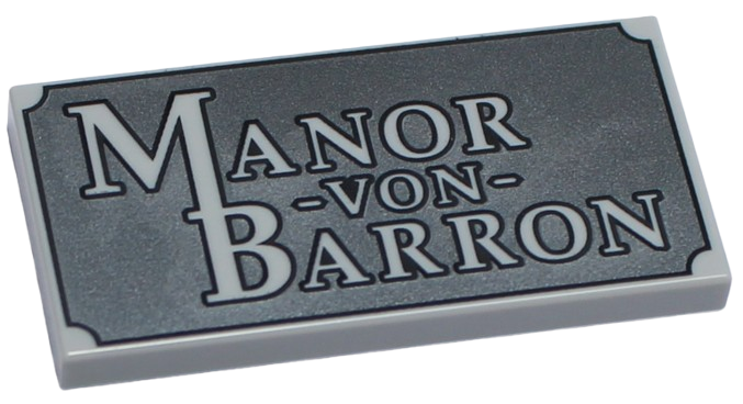 LEGO Płytka Płaska 2x4 'Manor-von-Barron'
