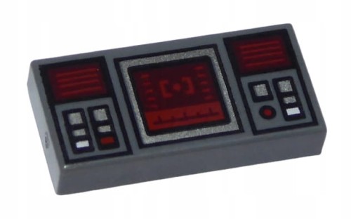 LEGO Płytka Płaska 1x2 Panel Sterujący/Komputerek