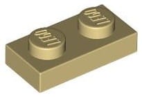 Lego Płytka 1x2 Beżowy