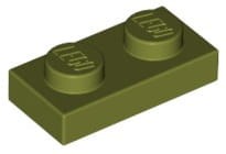 Lego Płytka 1x2 Oliwkowy