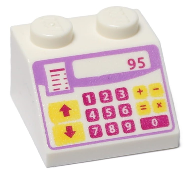 LEGO Skos 2x2 - Kasa Fiskalna Różowo/Fioletowo/Żółta