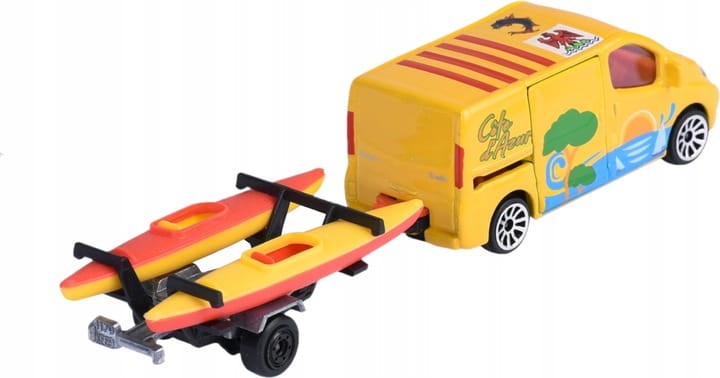 Majorette French Touch - Renault Trafic + Przyczepka z kajakami