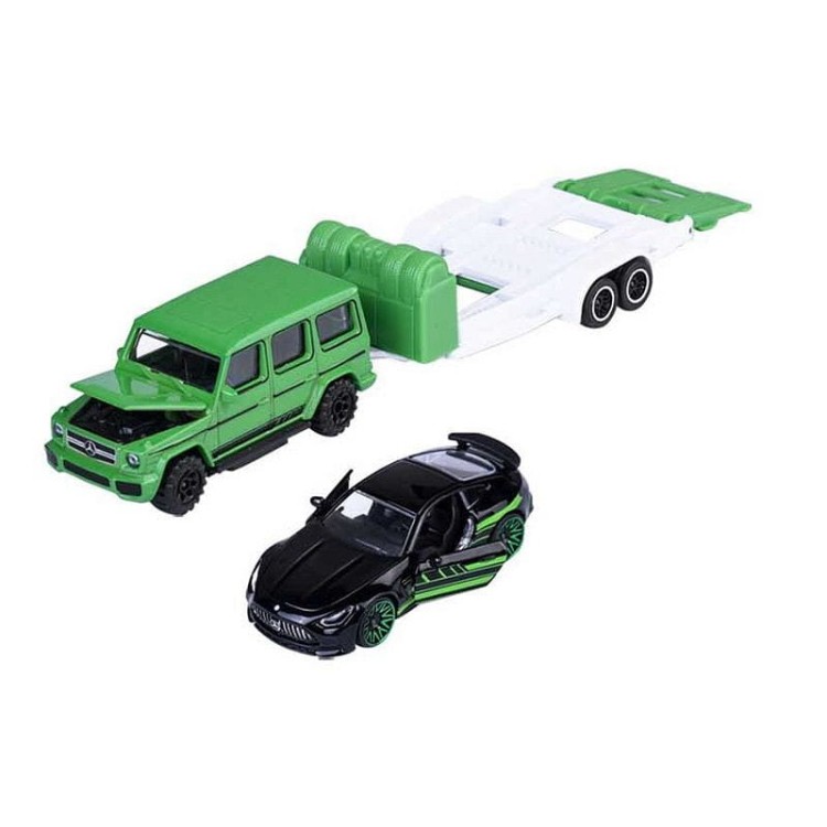 Majorette Mercedes-AMG Deluxe Trailer - G 63 &amp; GT 63