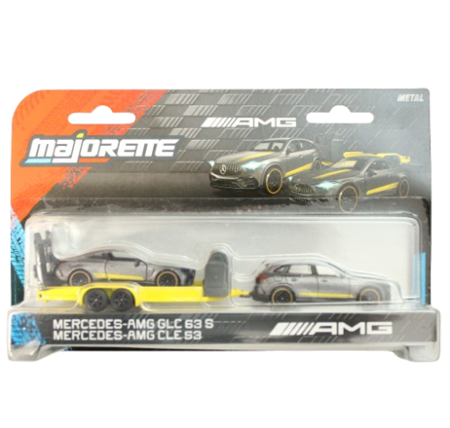 Majorette Mercedes-AMG Deluxe Trailer - GLC 63 S &amp; CLE 53