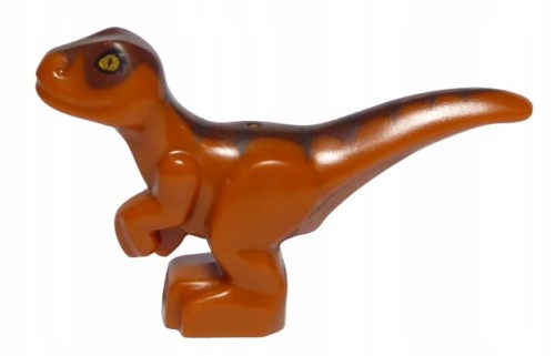 LEGO Zwierzęta Baby Raptor/Dinozaur Ciemno Pomarańczowy