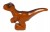 LEGO Zwierzęta Baby Raptor/Dinozaur Ciemno Pomarańczowy