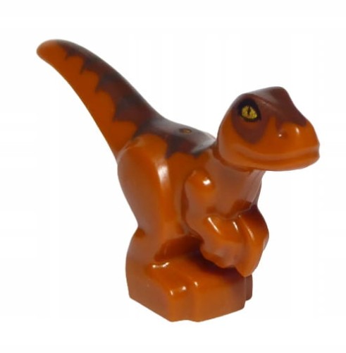 LEGO Zwierzęta Baby Raptor/Dinozaur Ciemno Pomarańczowy