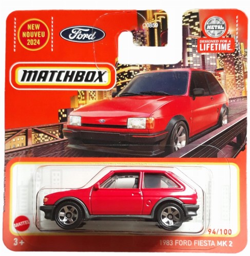 MATCHBOX - 1983 Ford Fiesta MK 2 (Czerwona)