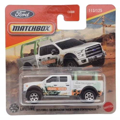 MATCHBOX - 2015 Ford F-150 Contractor Truck Camion D Entrepreneu