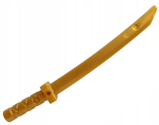 LEGO Akcesoria - Ninja Miecz Katana Perłowy Złoty