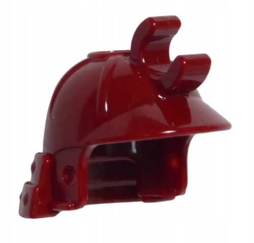 LEGO Hełm Ninja Samuraj Ciemny Czerwony