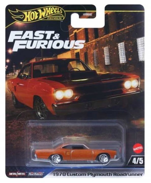 Hot Wheels Premium Fast &amp; Furious - 1970 Custom Plymouth Roadrunner