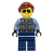 LEGO Figurka City - Policjantka w Okularach Przeciwsłonecznych przód