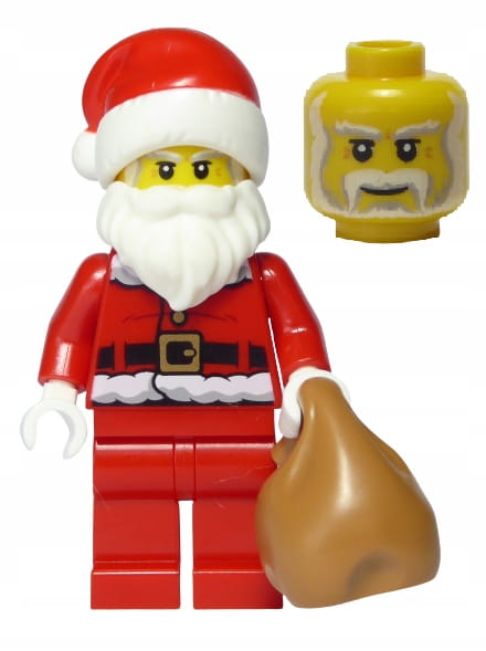 LEGO Figurka - Święty Mikołaj/Santa + Worek