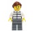 LEGO Figurka - Więzień/Rabuś/Złodziej Kobieta przód