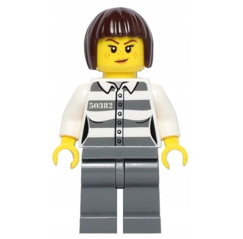LEGO Figurka - Więzień/Rabuś/Złodziej Kobieta