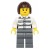 LEGO Figurka - Więzień/Rabuś/Złodziej Kobieta