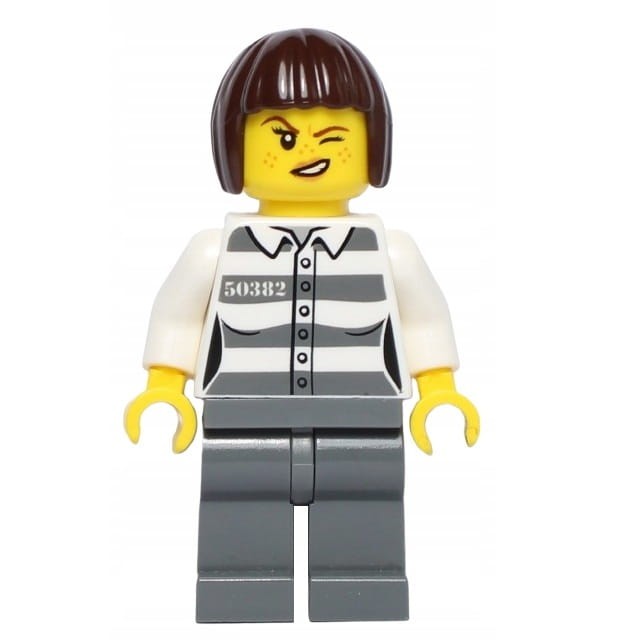 LEGO Figurka - Więzień/Rabuś/Złodziej Kobieta