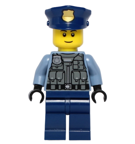 LEGO Figurka - Policjant w Czapce