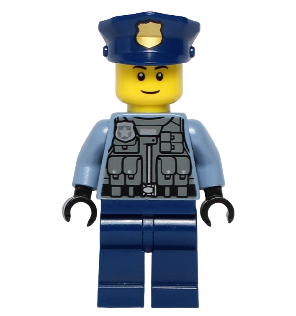 LEGO Figurka - Policjant w Czapce