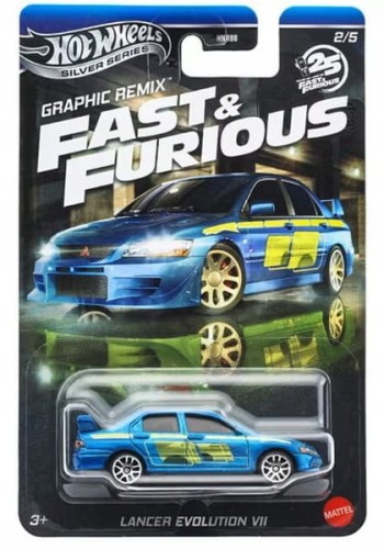 HOT WHEELS Fast &amp; Furious Graphic Remix - Lancer Evolution VII